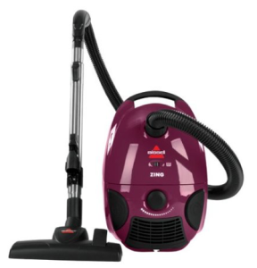 BISSELL Zing Bagged Canister Vacuum, Purple, 4122