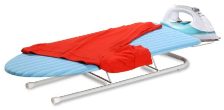 Honey-Can-Do BRD-01435 Collapsible Tabletop Ironing Board with Pull out Iron Rest